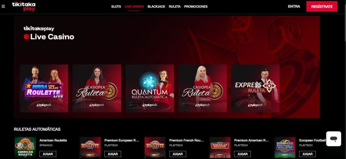 TikiTaka Play Casino: Opiniones 2026, Bono del 100% Hasta 500€ y 100 Tiradas image 2